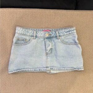 SOLD Edikted Denim Mini Skirt